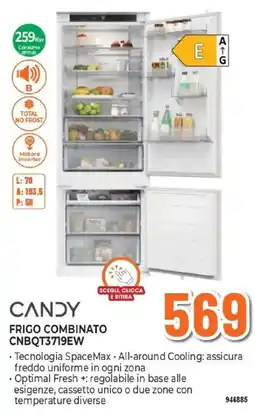 Expert CANDY FRIGO COMBINATO CNBQT3719EW offerta