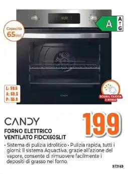 Expert CANDY FORNO ELETTRICO VENTILATO FIDCX605LIT offerta