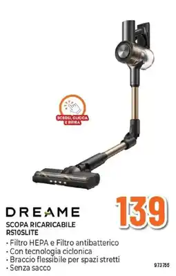 Expert DREAME SCOPA RICARICABILE RS10SLITE offerta