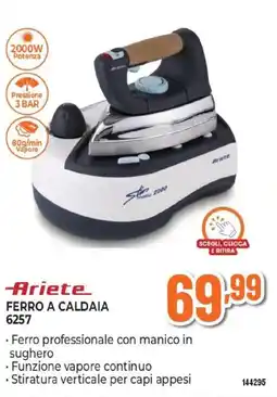 Expert Ariete ferro a caldaia 6257 offerta