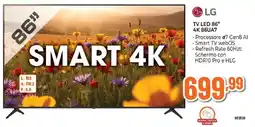 Expert LG TV LED 86" 4K 86UA7 offerta