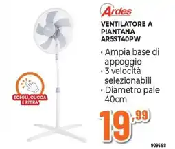 Expert Ardes VENTILATORE A PIANTANA AR5ST40PW offerta