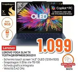Expert LENOVO YOGA SLIM 7X YGS714Q8X9PN83ED00231X offerta