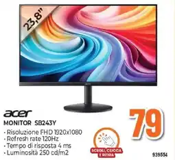 Expert acer MONITOR SB243Y offerta