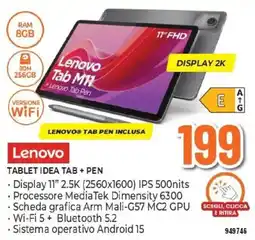 Expert Lenovo tablet idea tab + pen offerta