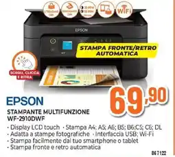 Expert EPSON STAMPANTE MULTIFUNZIONE WF-2910DWF offerta