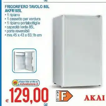 MD Discount Frigorifero tavolo akfr105l offerta