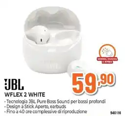Expert Jbl wflex 2 white offerta