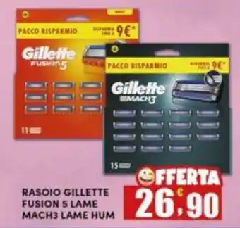 Maury's Rasoio gillette fusion 5 lame mach3 lame hum offerta