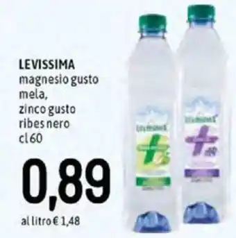 Famila Levissima Magnesio Gusto Mela, Zinco Gusto Ribes Nero 60cl offerta