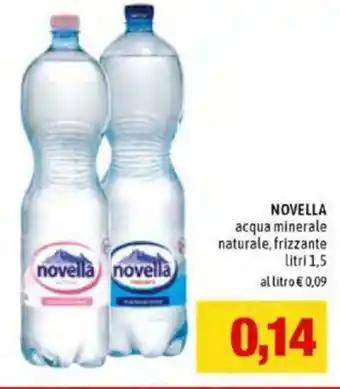 Famila Novella Acqua Minerale Naturale, Frizzante 1,5 litri offerta
