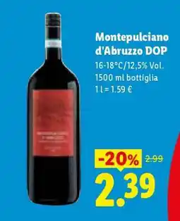 Lidl Montepulciano d’Abruzzo DOP offerta