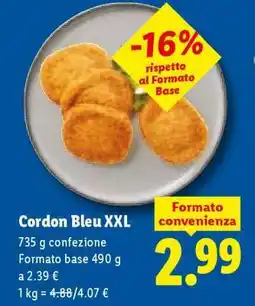 Lidl CORDON BLEU XXL offerta