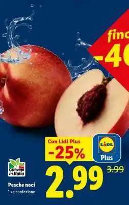Lidl Pesche Noci offerta