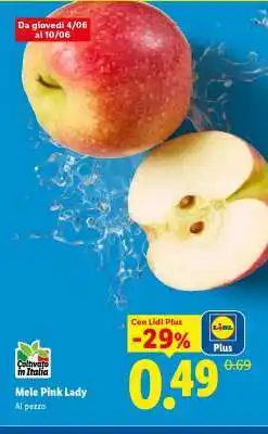 Lidl Mele Pink Lady offerta