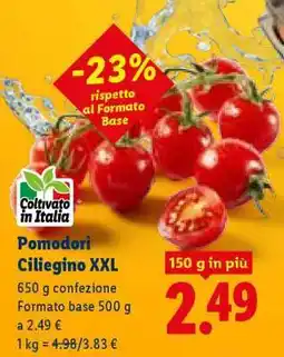 Lidl Pomodori Ciliegino XXL offerta