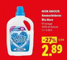 Lidl MON AMOUR AMMORBIDENTE BLU MARE offerta
