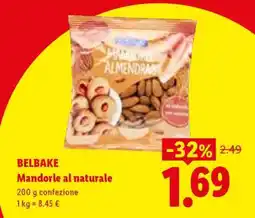 Lidl BELBAKE Mandorle al naturale offerta
