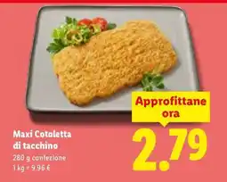 Lidl Maxi cotoletta di tacchino offerta