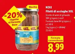 Lidl NIXE Filetti di acciughe XXL offerta