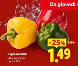 Lidl Peperoni Misti offerta