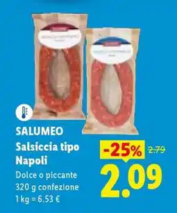 Lidl Salumeo Salsiccia tipo Napoli offerta