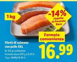 Lidl Filetti di salmone con pelle XXL offerta