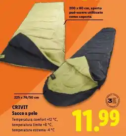 Lidl CRIVIT Sacco a pelo offerta