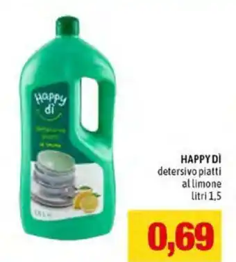 Famila Happy Dì Detersivo Piatti Al Limone 1,5 litri offerta