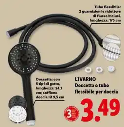 Lidl LIVARNO Doccetta o tubo flessibile per doccia offerta
