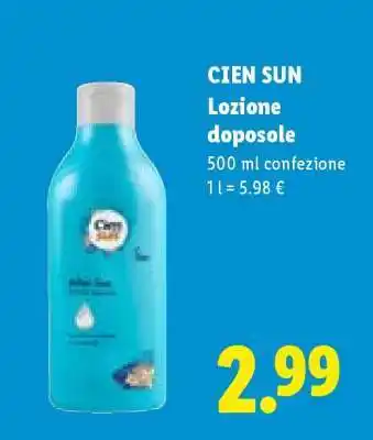 Lidl CIEN SUN Lozione doposole offerta