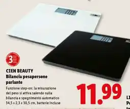 Lidl CIEN BEAUTY Bilancia pesapersone parlante offerta
