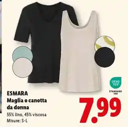 Lidl ESMARA Maglia o canotta da donna offerta