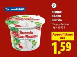 Lidl NONNO NANNI Burrata offerta