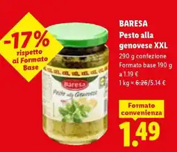 Lidl Baresa Pesto alla genovese XXL offerta