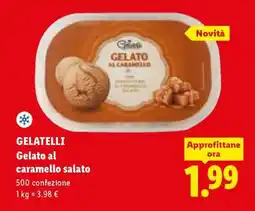 Lidl GELATELLI Gelato al caramello salato offerta