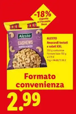 Alesto Anacardi tostati e salati XXL