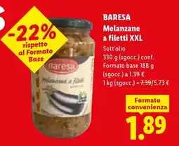 Lidl Baresa Melanzane a filetti XXL offerta