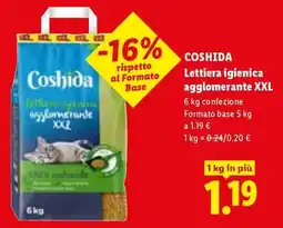 Lidl Coshida Lettiera igienica agglomerante XXL offerta