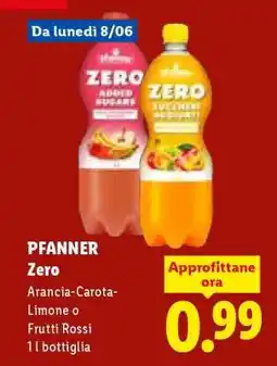 Lidl Pfanner Zero offerta