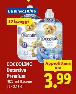 Lidl COCCOLINO Detersivo Premium offerta