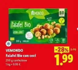 Lidl VEMONDO Falafel Bio con ceci offerta
