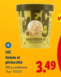 Lidl LEC Gelato al pistacchio offerta