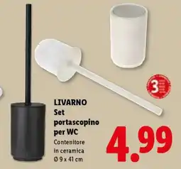 Lidl LIVARNO Set portascope per WC offerta