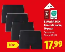 Lidl ESMARA MEN Boxer da uomo, 10 pezzi offerta