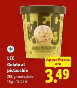 Lidl LEC Gelato al pistacchio offerta