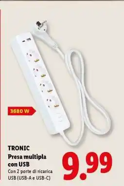 Lidl TRONIC Presa multipla con USB offerta