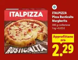 Lidl Italpizza Pizza Rusticalta Margherita offerta