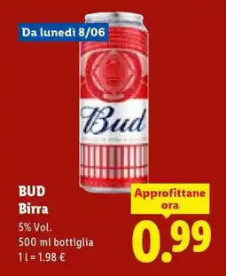 Lidl BUD Birra offerta