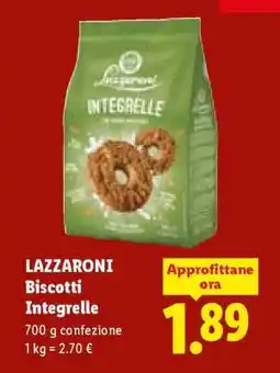 Lidl LAZZARONI Biscotti Integralle offerta